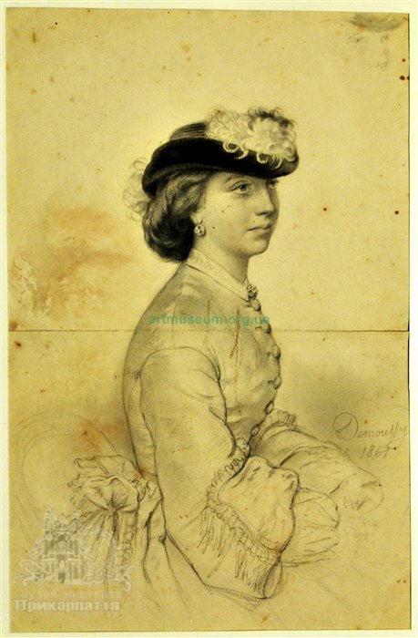 Августин-Люк Демюссі (1809–1880) «Портрет жінки» -artmuseum.org.ua